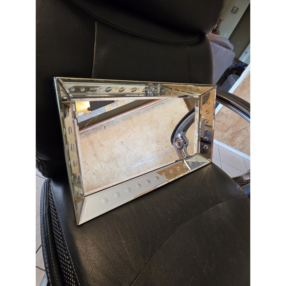 Beautiful Rectangle Mirrored Serving Tray 18 1/8 X 10 1/8 X 2" 5lbs